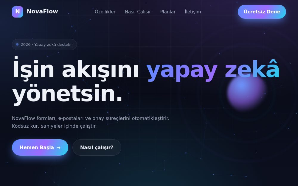NovaFlow önizleme